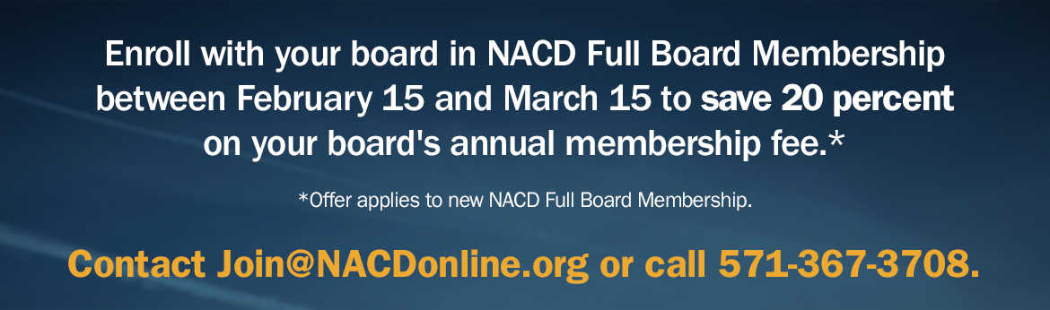 Save 20% on NACD Membership